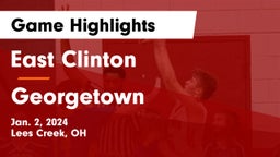 East Clinton  vs Georgetown  Game Highlights - Jan. 2, 2024