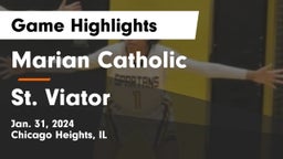 Marian Catholic  vs St. Viator Game Highlights - Jan. 31, 2024
