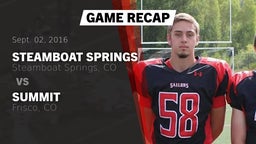 Recap: Steamboat Springs  vs. Summit  2016