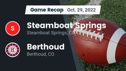 Recap: Steamboat Springs  vs. Berthoud  2022