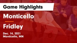 Monticello  vs Fridley Game Highlights - Dec. 14, 2021