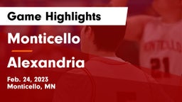 Monticello  vs Alexandria  Game Highlights - Feb. 24, 2023