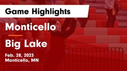 Monticello  vs Big Lake  Game Highlights - Feb. 28, 2023