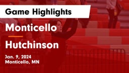 Monticello  vs Hutchinson  Game Highlights - Jan. 9, 2024
