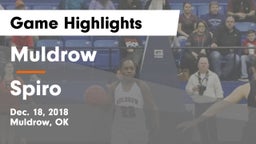 Muldrow  vs Spiro  Game Highlights - Dec. 18, 2018