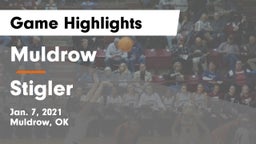Muldrow  vs Stigler  Game Highlights - Jan. 7, 2021