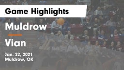 Muldrow  vs Vian  Game Highlights - Jan. 22, 2021