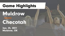 Muldrow  vs Checotah  Game Highlights - Jan. 25, 2021