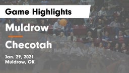 Muldrow  vs Checotah  Game Highlights - Jan. 29, 2021