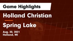 Holland Christian vs Spring Lake  Game Highlights - Aug. 30, 2021