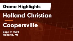 Holland Christian vs Coopersville  Game Highlights - Sept. 2, 2021