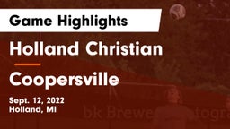 Holland Christian vs Coopersville  Game Highlights - Sept. 12, 2022