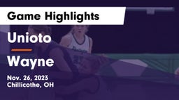 Unioto  vs Wayne  Game Highlights - Nov. 26, 2023
