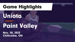 Unioto  vs Paint Valley  Game Highlights - Nov. 28, 2023