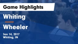 Whiting  vs Wheeler  Game Highlights - Jan 14, 2017