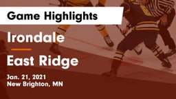 Irondale  vs East Ridge  Game Highlights - Jan. 21, 2021