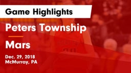 Peters Township  vs Mars  Game Highlights - Dec. 29, 2018