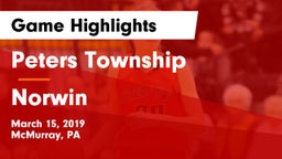 Peters Township  vs Norwin  Game Highlights - March 15, 2019