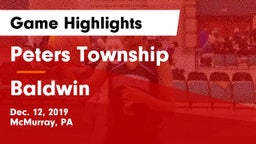 Peters Township  vs Baldwin  Game Highlights - Dec. 12, 2019