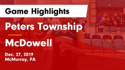 Peters Township  vs McDowell  Game Highlights - Dec. 27, 2019