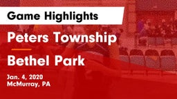Peters Township  vs Bethel Park  Game Highlights - Jan. 4, 2020