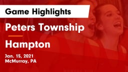 Peters Township  vs Hampton  Game Highlights - Jan. 15, 2021
