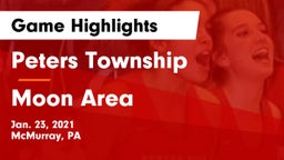 Peters Township  vs Moon Area  Game Highlights - Jan. 23, 2021
