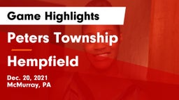 Peters Township  vs Hempfield  Game Highlights - Dec. 20, 2021