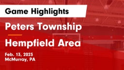Peters Township  vs Hempfield Area  Game Highlights - Feb. 13, 2023