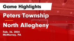 Peters Township  vs North Allegheny  Game Highlights - Feb. 26, 2024