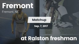 Matchup: Fremont  vs. at Ralston freshman 2017