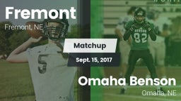 Matchup: Fremont  vs. Omaha Benson  2017