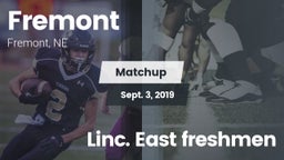 Matchup: Fremont  vs. Linc. East freshmen 2019
