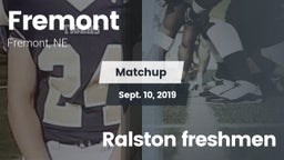 Matchup: Fremont  vs. Ralston freshmen 2019