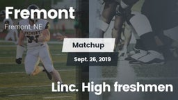 Matchup: Fremont  vs. Linc. High freshmen 2019