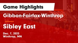 Gibbon-Fairfax-Winthrop  vs Sibley East  Game Highlights - Dec. 7, 2023