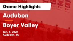 Audubon  vs Boyer Valley  Game Highlights - Jan. 6, 2020