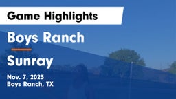 Boys Ranch  vs Sunray  Game Highlights - Nov. 7, 2023