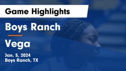 Boys Ranch  vs Vega  Game Highlights - Jan. 5, 2024