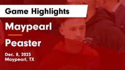 Maypearl  vs Peaster  Game Highlights - Dec. 8, 2023