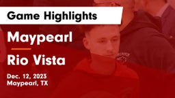 Maypearl  vs Rio Vista  Game Highlights - Dec. 12, 2023