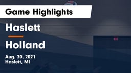 Haslett  vs Holland Game Highlights - Aug. 20, 2021