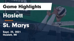 Haslett  vs St. Marys  Game Highlights - Sept. 25, 2021