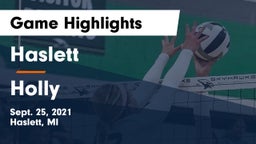 Haslett  vs Holly Game Highlights - Sept. 25, 2021