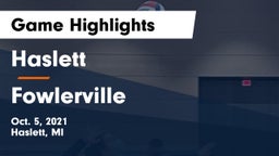 Haslett  vs Fowlerville Game Highlights - Oct. 5, 2021