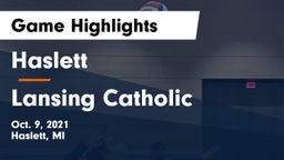 Haslett  vs Lansing Catholic  Game Highlights - Oct. 9, 2021