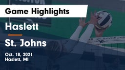 Haslett  vs St. Johns  Game Highlights - Oct. 18, 2021