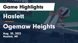 Haslett  vs Ogemaw Heights  Game Highlights - Aug. 20, 2022