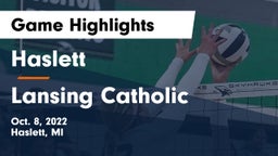Haslett  vs Lansing Catholic  Game Highlights - Oct. 8, 2022