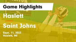 Haslett  vs Saint Johns Game Highlights - Sept. 11, 2023